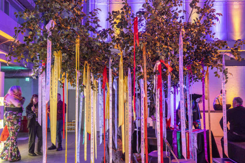 The Unite Students 'wishing tree' at National Student Pride