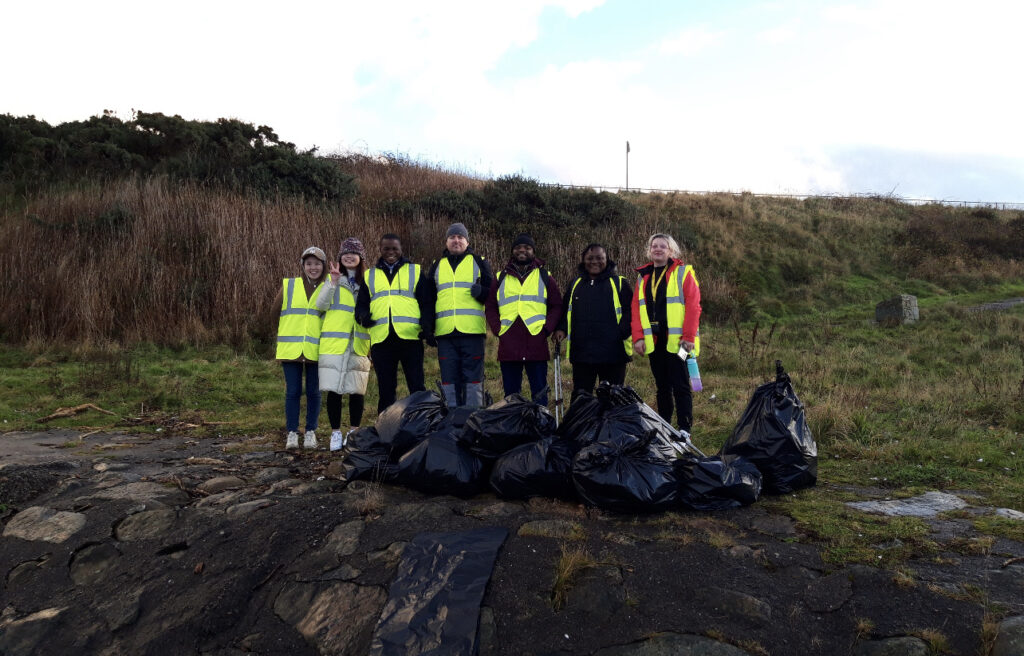 Our Aberdeen team on one of their litter picks as part of their community project.