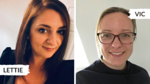 Heads of Operations, Lettie Hubbuck and Vic Simmons