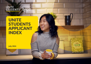Front cover of the 2024 Applicant Index, which looks at university applicants' confidence